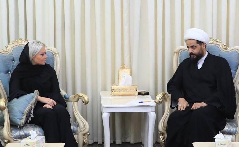 جماعة الخزعلي كانت قد اتهمت جينين  هينيس بلاسخارت باستغلال منصبها لتزوير الانتخابات واثارة الفوضى