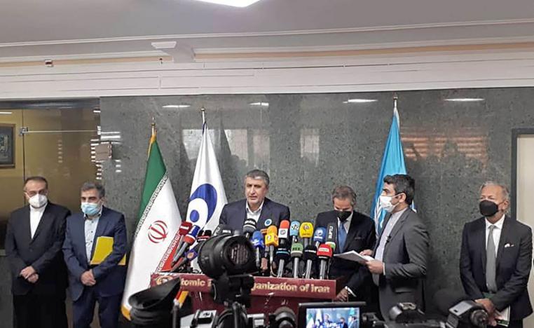 مؤتمر صحفي في طهران للوكالة الدولية للطاقة الذرية