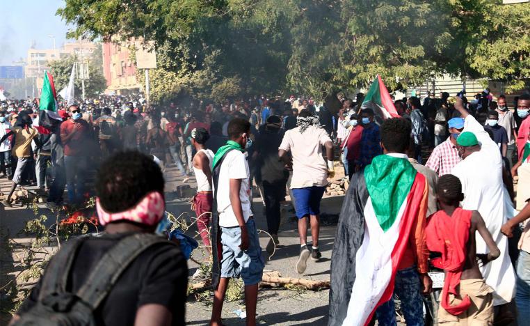 Sudanese security forces fired tear gas to disperse protesters in Khartoum 