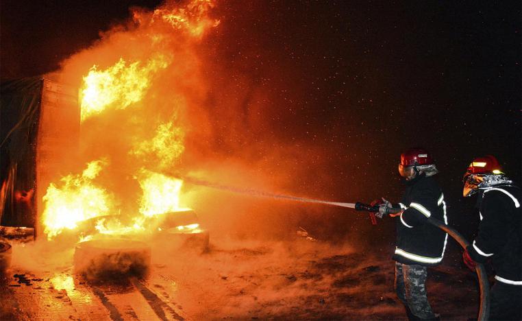 The early morning raid was a rare targeting of the port, which handles most imports to Syria