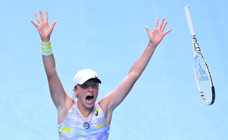  شفيونتيك تقترب من اللقب الحلم