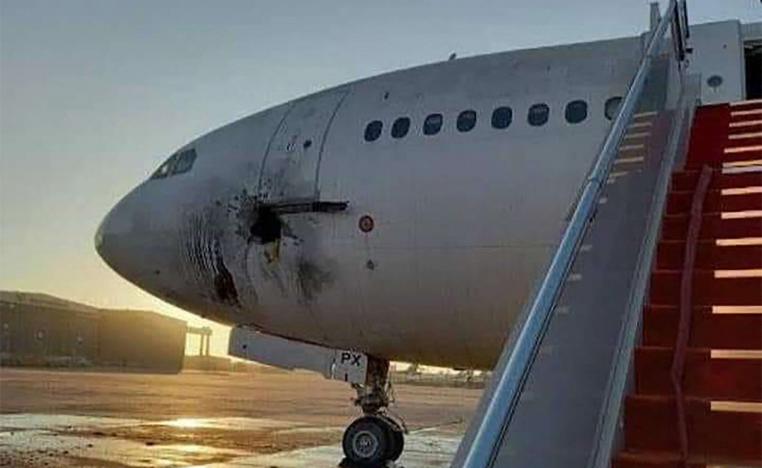 الصواريخ أصابت طائرتين مدنيتين في مطار بغداد