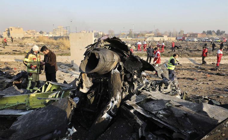 The plane crash happened in early January 2020 