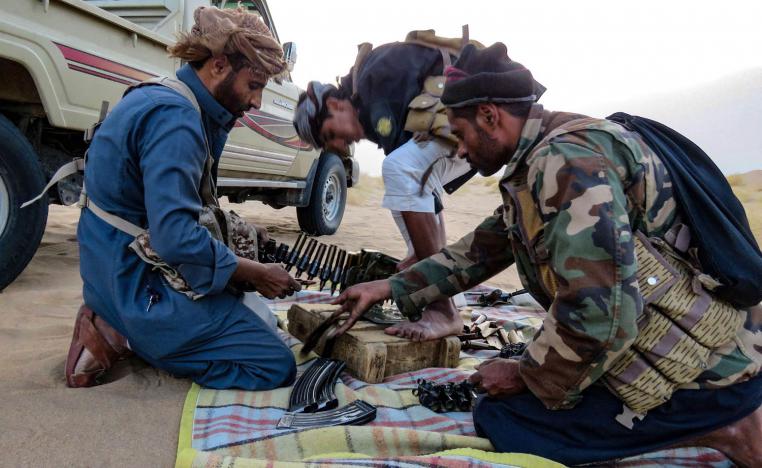 قوات موالية للحكومة اليمنية في مأرب