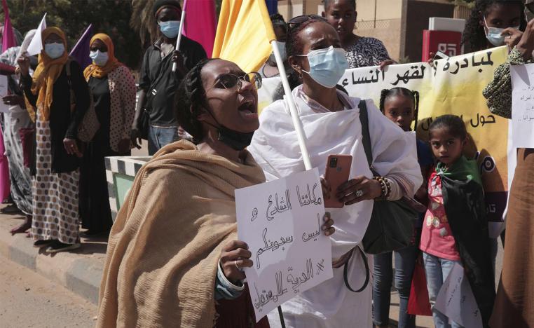 Protesters demand the release of all detainees