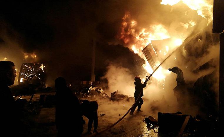 The missiles were launched from the Israeli-occupied Golan Heights