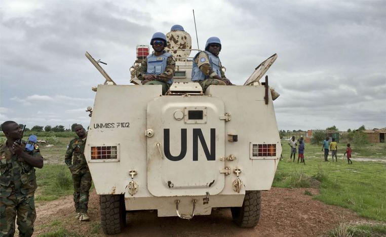 Peacekeepers from the United Nations Mission in South Sudan