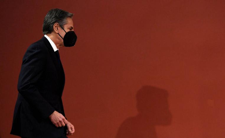 وزير الخارجية الأميركي انتوني بلينكن في لتوانيا