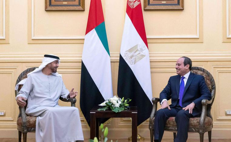 حرص إماراتي مصري على تعزيز التعاون الثنائي وتنسيق المواقف
