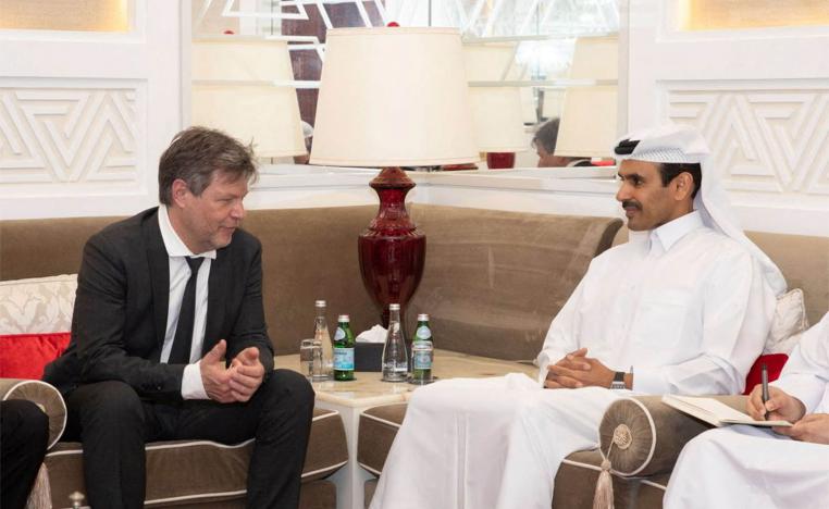 Energy Minister of Qatar meeting with German Economy Minister 
