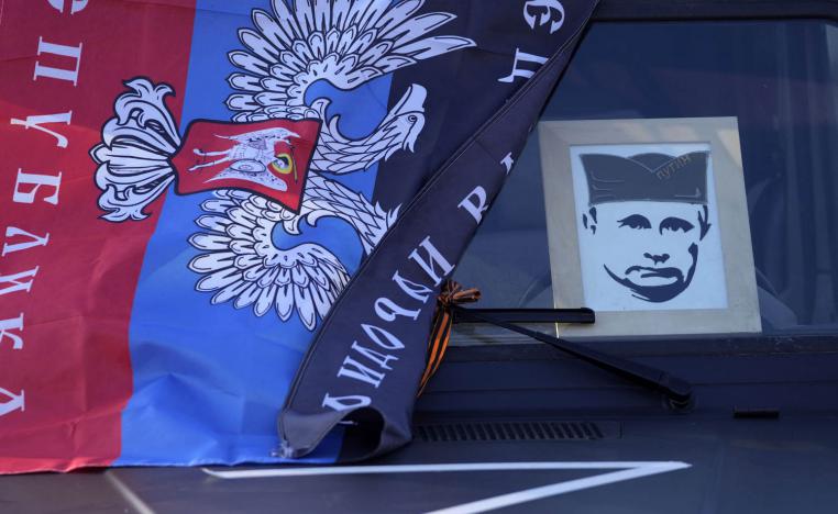 تظاهرة في صربيا تأييدا للرئيس الروسي فلاديمير بوتين