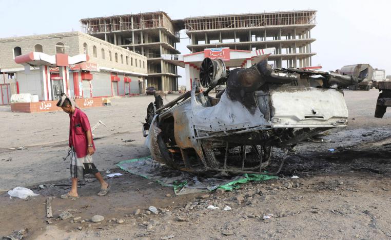 موقع تفجير في عدن