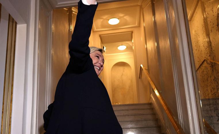 لوبان تصعد بقوة كبيرة الى انتخابات البرلمان