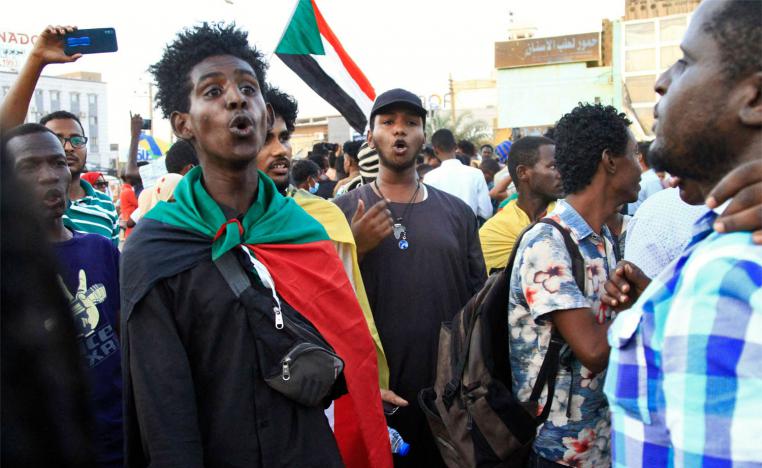 Khartoum protesters broke their day-long fasts in the street