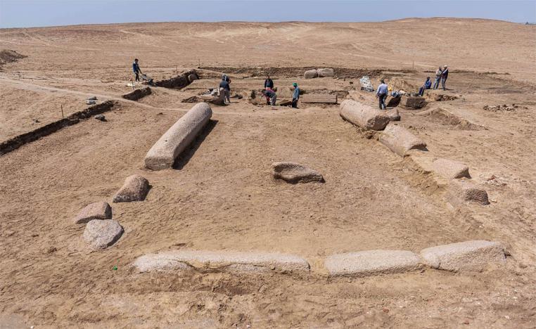 The ruins of a temple for the ancient Greek god Zeus