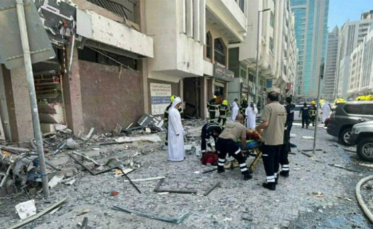 The blast occurred in Abu Dhabi’s Khalidiya neighbourhood