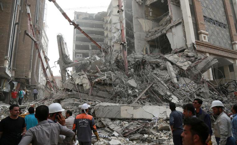 ايران طالبت لمواطنين بتجنب الشائعات بشان حادث الانهيار