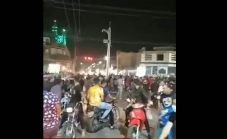 Footage widely circulating on social media showed several other protests in Khuzestan