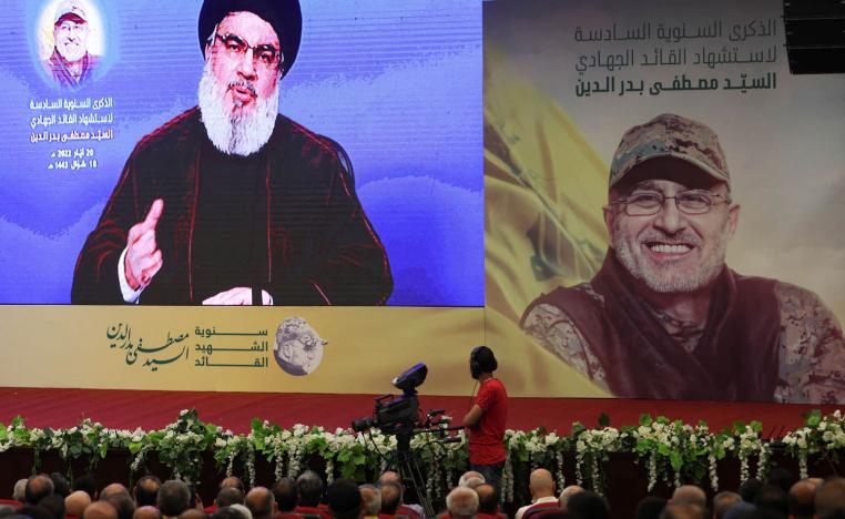 زعيم حزب الله اللبناني حسن نصرالله في كلمة مسجلة لمؤيديه