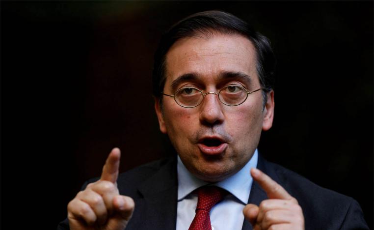 Spain's Foreign Minister Jose Manuel Albares 