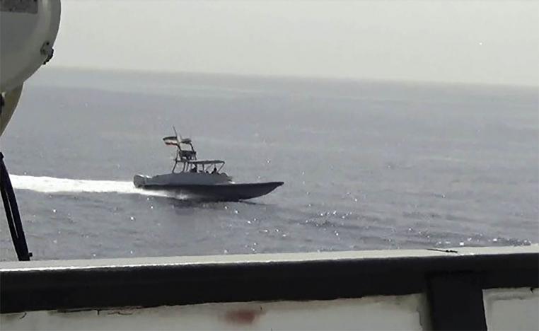 The US Navy said the Boghammar came within 45 meters of the Sirocco