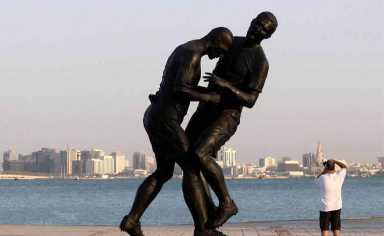 The statue was sculpted by Algerian-born French artist Adel Abdessemed 