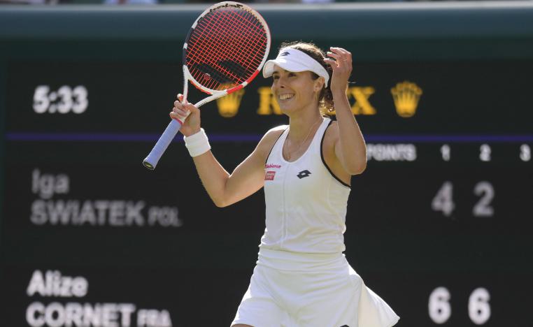 لاعبة التنس الفرنسية لمتابعة انتصاراتها على الملاعب العشبية