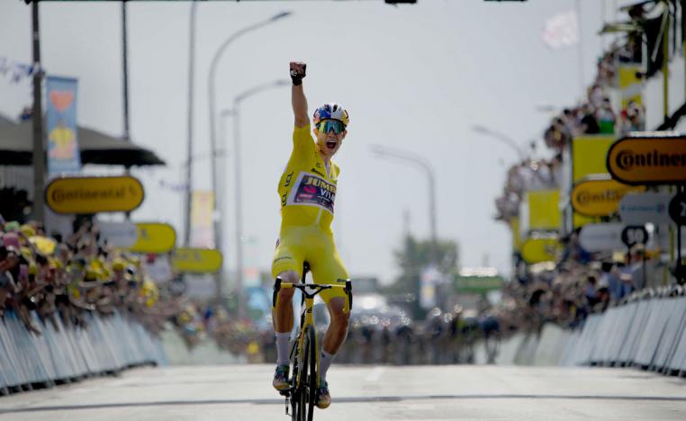 الدراج البلجيكي يعبر خط النهاية في كانيه في الوقت القاتل