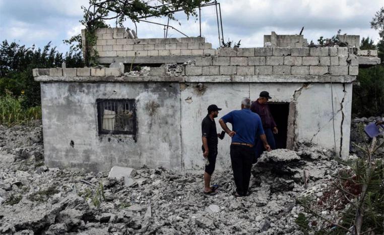 The Israeli missile attack caused material damage
