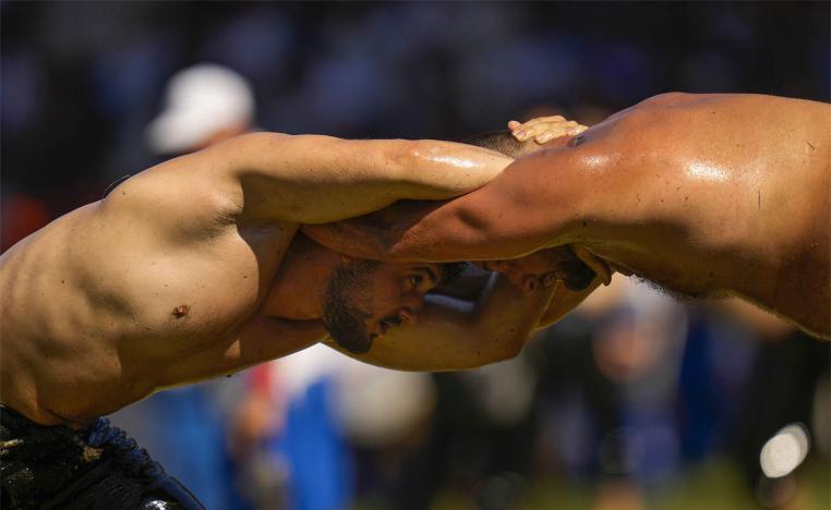 It is the 661st Kirkpinar oil wrestling championship