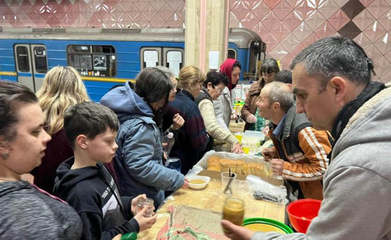 Feeding the needy who are feel safer in metro stations 