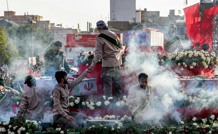 في الرابع من أغسطس ودع الحرس الثوري خمسة من أفراده عثر على جثثهم في سوريا
