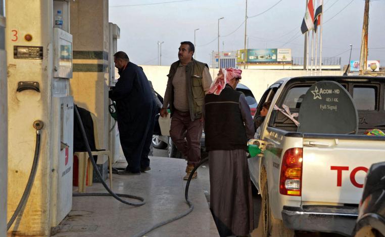 محطة تعبئة وقود في الموصل