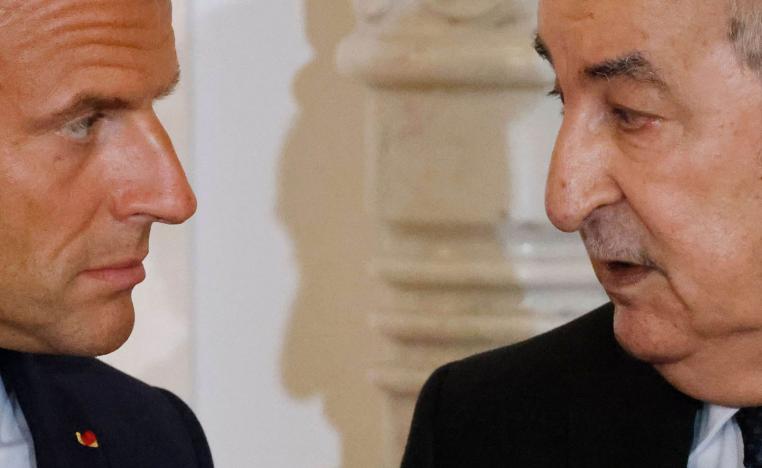 الرئيس الجزائري عبدالمجيد تبون يستقبل الرئيس الفرنسي ايمانويل ماكرون
