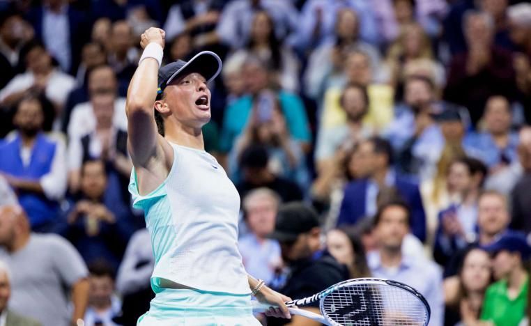 شفيونتيك في نصف النهائي الأول في فلاشينغ ميدوز