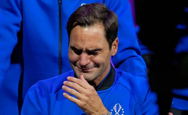 الاسطورة السويسري يعرب عن سعادته بالمشاركة الاخيرة لمسيرته وسط نجوم التنس