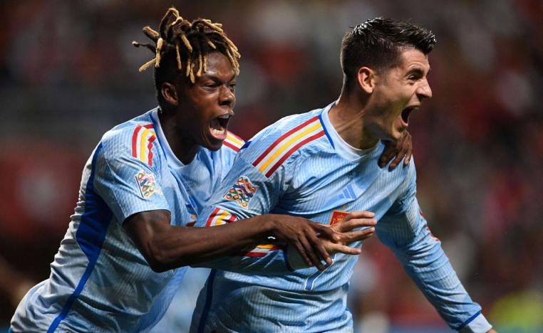 موراتا يمنح اسبانيا بطاقة التأهل 