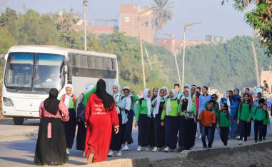 طالبات مصريات في الجيزة
