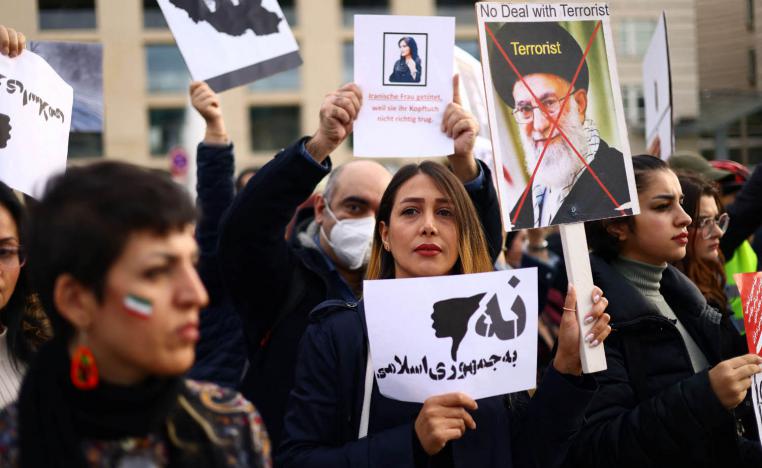 تظاهرة لإيرانيين ضد نظام خامنئي