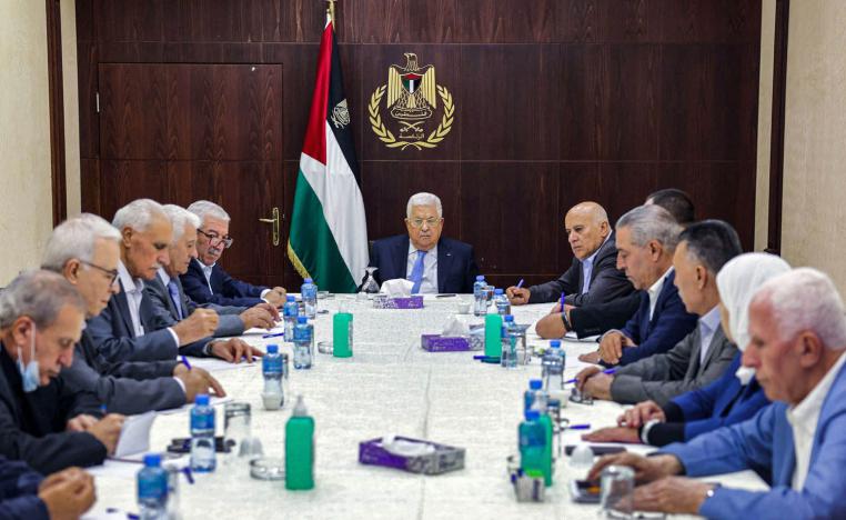اجتماع لفتح برئاسة الرئيس الفلسطيني محمود عباس