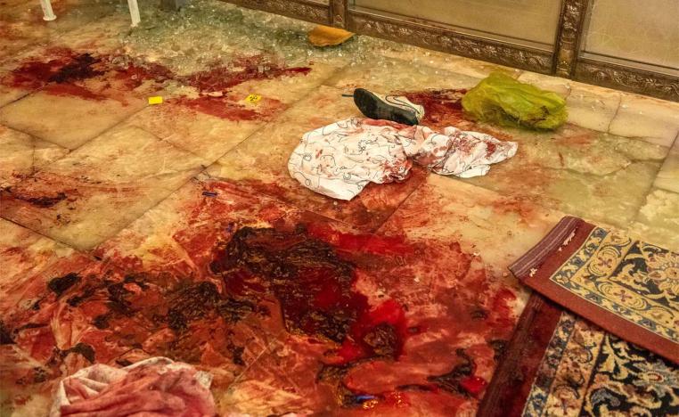 Armed militant stormed the shrine and opened fire on its visitors