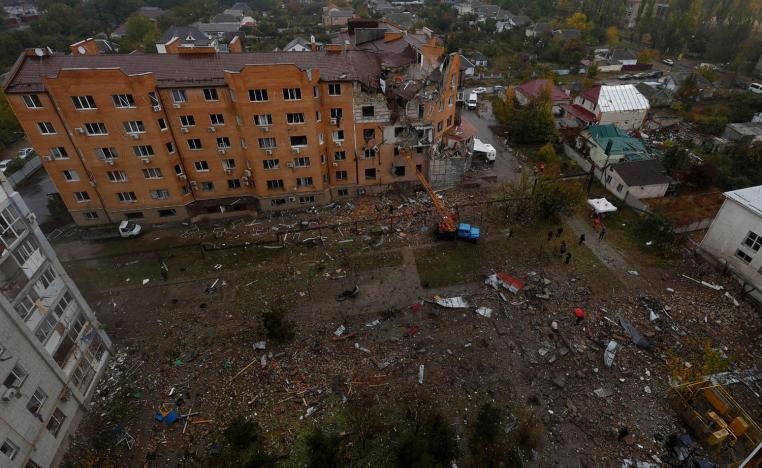 آثار قصف روسي في أوكرانيا