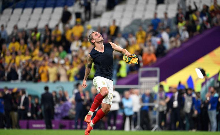  غريزمان يبذل الجهد مع الكرة او بدونها