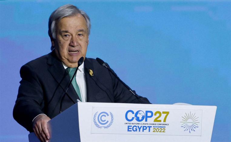 Guterres warned our planet is fast approaching tipping points that will make climate chaos irreversible