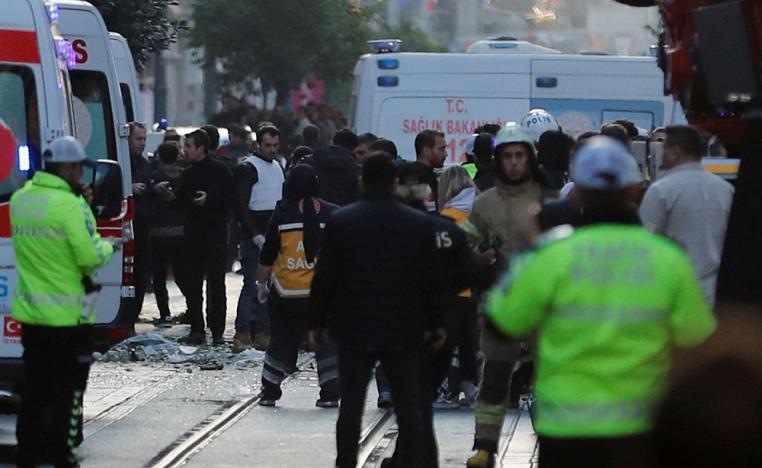 قوات الامن التركية تطوق مكان الهجوم