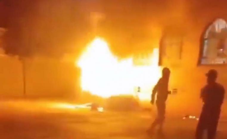 Protesters chanted anti-government slogans in Izeh