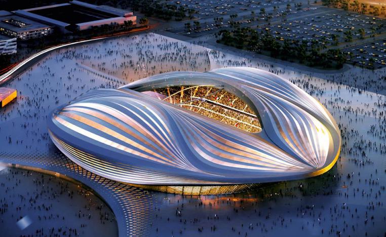 ملعب الوكرة من تصميم زها حديد