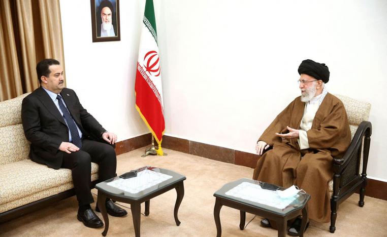 المرشد الأعلى علي خامنئي يستقبل رئيس الوزراء العراقي محمد شياع السوداني