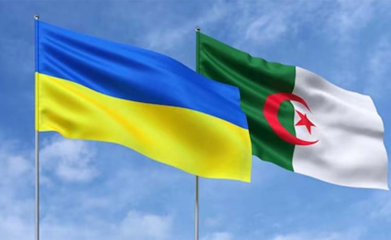 Algerian and Ukrainian flags