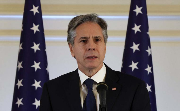 Blinken said the US would oppose “anything” that undermines hopes of a two-state solution